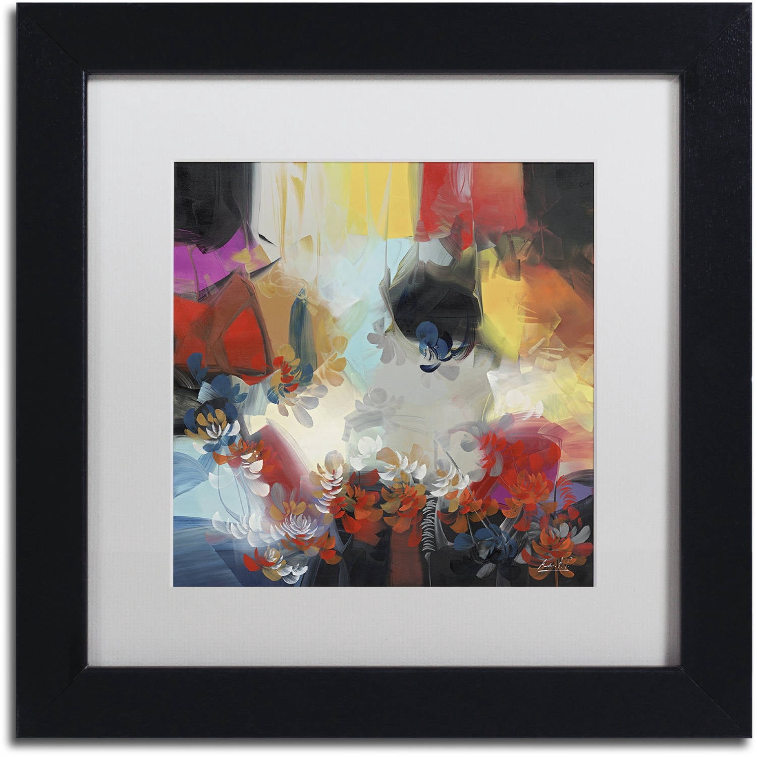 Trademark Fine Art "Spectrum" Canvas Art by Masters Fine Art, White Matte, Black Frame