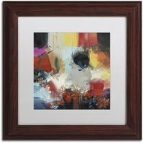 Trademark Fine Art "Spectrum" Canvas Art by Masters Fine Art, White Matte, Wood Frame