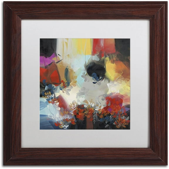 Trademark Fine Art "Spectrum" Canvas Art by Masters Fine Art, White Matte, Wood Frame