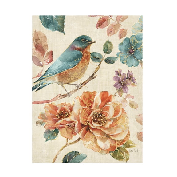 Trademark Fine Art "Spiced Nature III Linen Leaf" Canvas Art by Lisa Audit