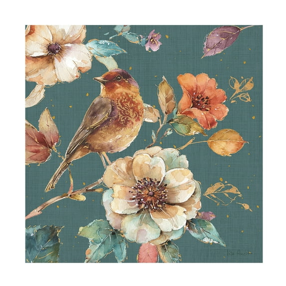 Trademark Fine Art "Spiced Nature XVI Teal WAL" Canvas Art by Lisa Audit