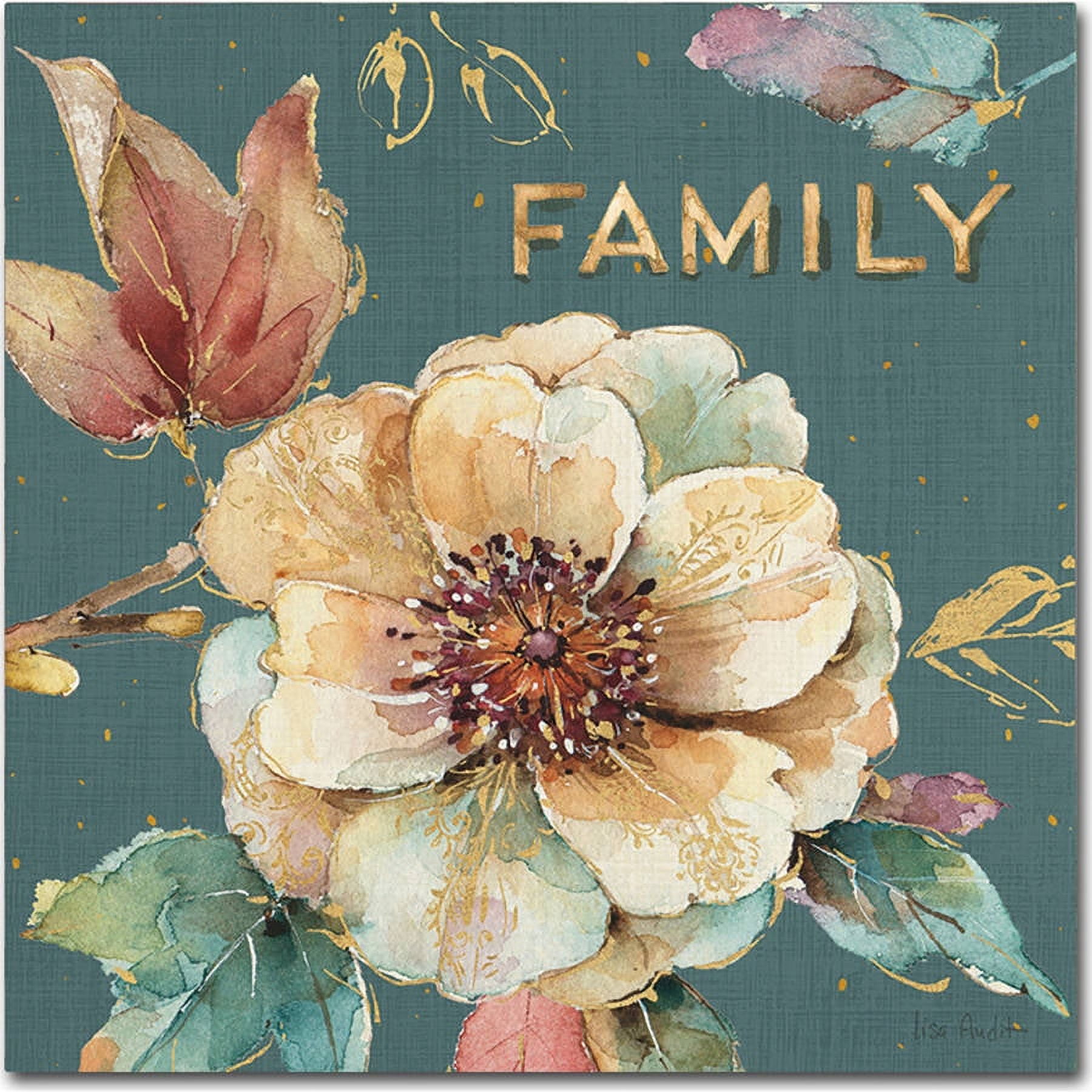 Trademark Fine Art "Spiced Nature XVII Teal WAL" Canvas Art by Lisa Audit