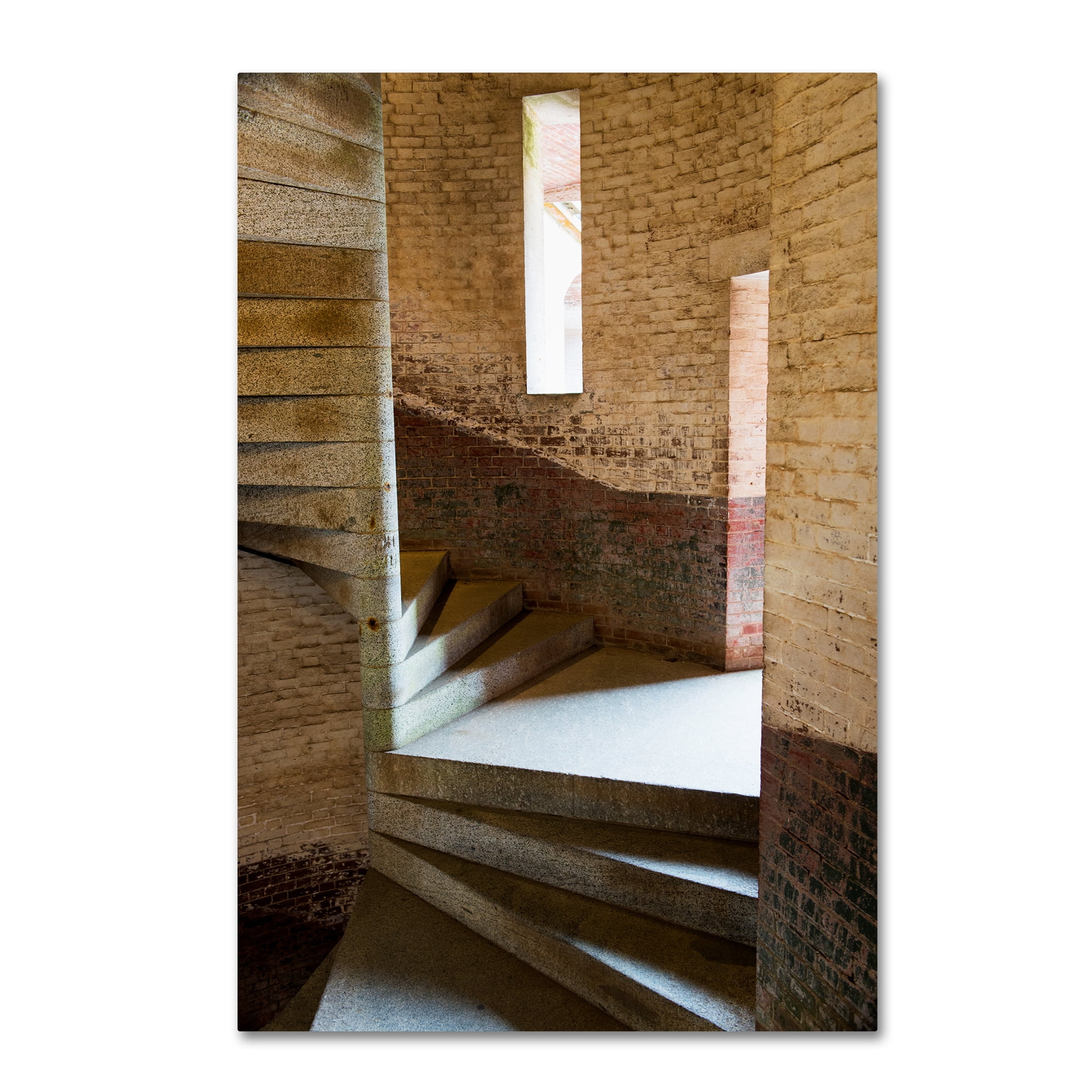 Trademark Fine Art 'Spiral Staircase' Canvas Art by Lance Kuehne