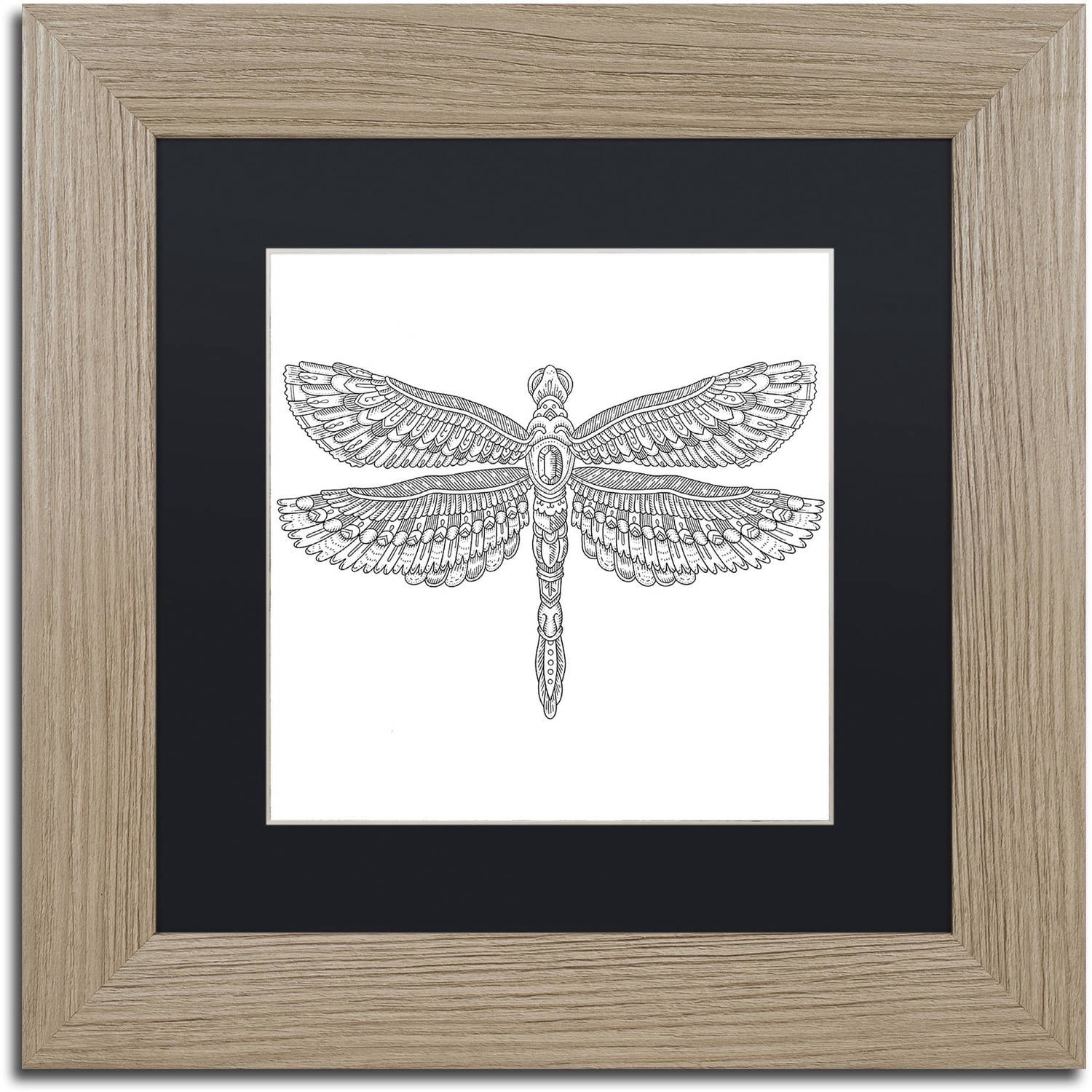 Trademark Fine Art "Spirit Animals 4" Canvas Art by Filippo Cardu, Black Matte, Birch Frame