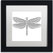 Trademark Fine Art "Spirit Animals 4" Canvas Art by Filippo Cardu, White Matte, Black Frame