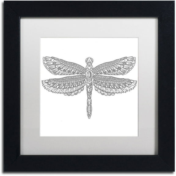 Trademark Fine Art "Spirit Animals 4" Canvas Art by Filippo Cardu, White Matte, Black Frame