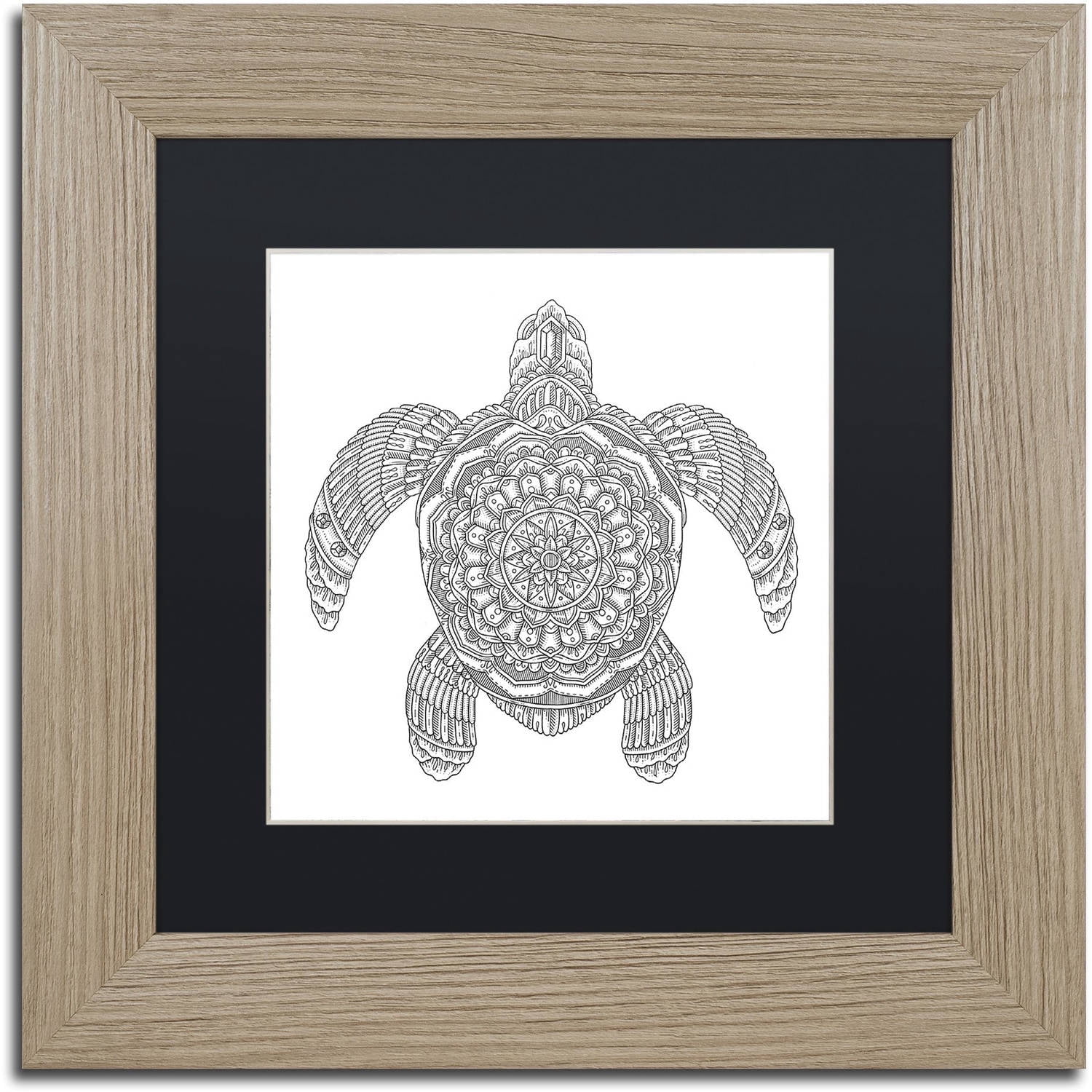 Trademark Fine Art "Spirit Animals 5" Canvas Art by Filippo Cardu, Black Matte, Birch Frame