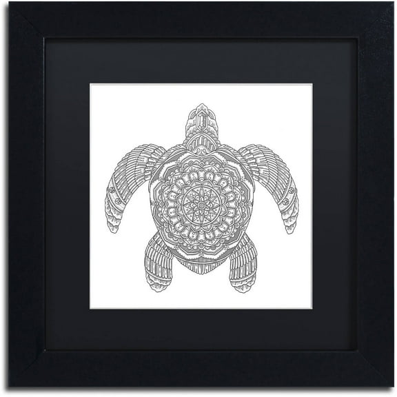 Trademark Fine Art "Spirit Animals 5" Canvas Art by Filippo Cardu, Black Matte, Black Frame