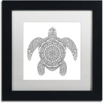 Trademark Fine Art "Spirit Animals 5" Canvas Art by Filippo Cardu, White Matte, Black Frame