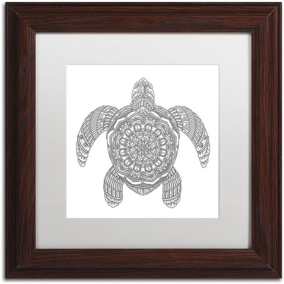 Trademark Fine Art "Spirit Animals 5" Canvas Art by Filippo Cardu, White Matte, Wood Frame