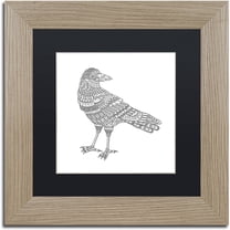 Trademark Fine Art 'Spirit Animals 7' Canvas Art by Filippo Cardu Black Matte, Birch Frame