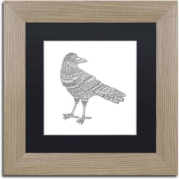 Trademark Fine Art 'Spirit Animals 7' Canvas Art by Filippo Cardu Black Matte, Birch Frame