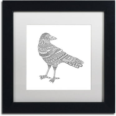 Trademark Fine Art 'Spirit Animals 7' Canvas Art by Filippo Cardu White Matte, Black Frame