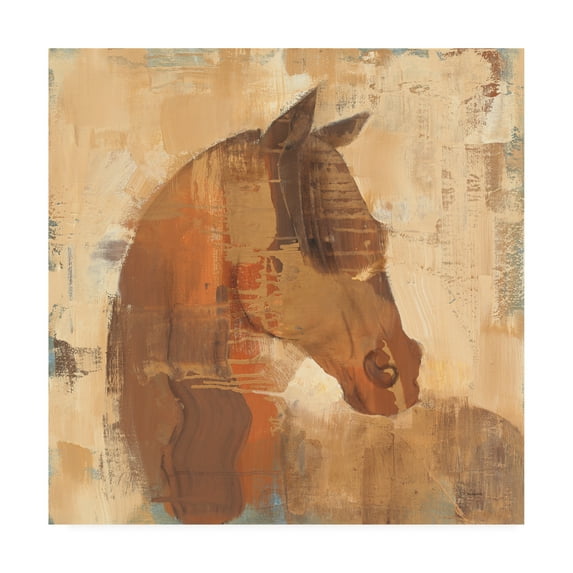 Trademark Fine Art 'Spirit Horse Beige' Canvas Art by Albena Hristova