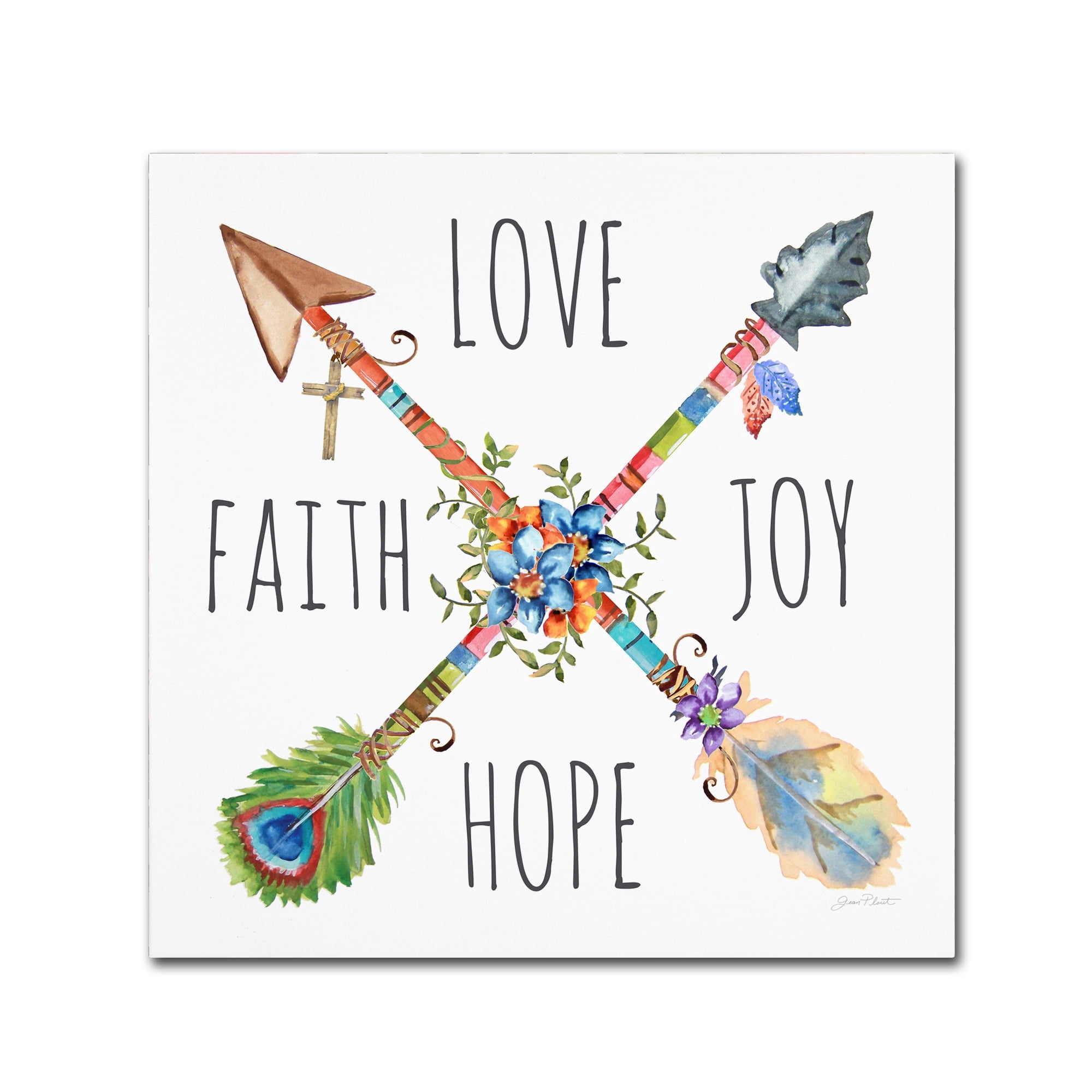 Trademark Fine Art 'Spiritual Arrows 1' Canvas Art by Jean Plout
