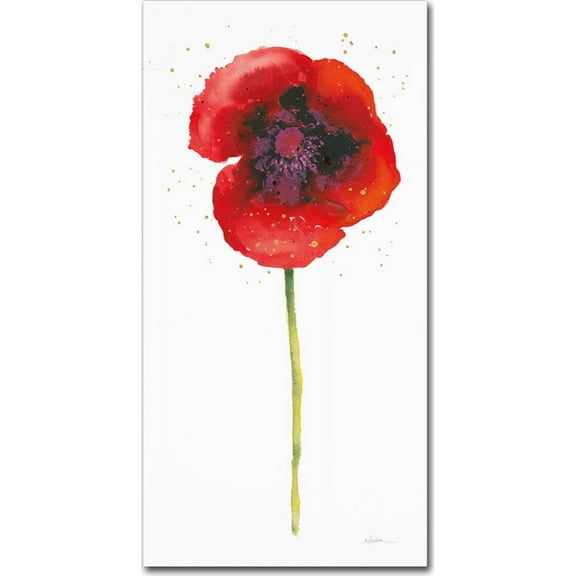 Trademark Fine Art "Splash I with Gold" Canvas Art by Shirley Novak