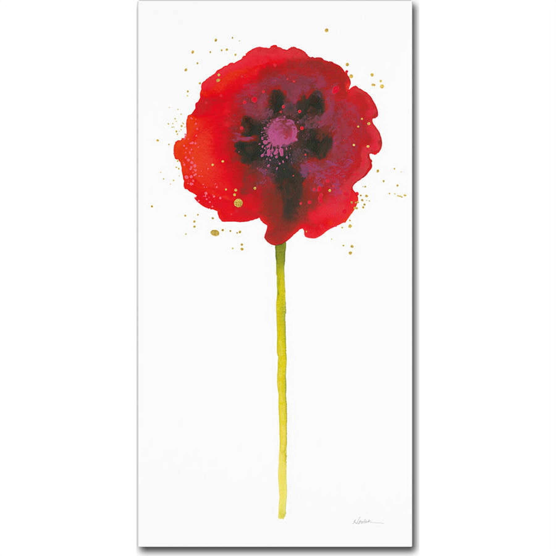 Trademark Fine Art "Splash II with Gold" Canvas Art by Shirley Novak