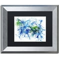 thumbnail image 1 of Trademark Fine Art "Splatters 1" Canvas Art by Hello Angel, Black Matte, Silver Frame, 1 of 1