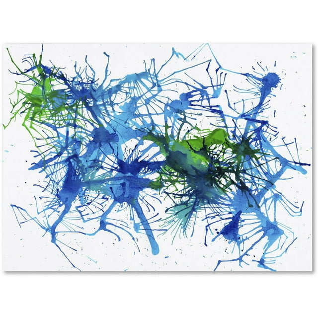 Trademark Fine Art "Splatters 1" Canvas Art by Hello Angel