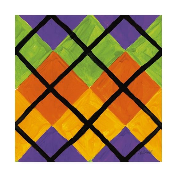 Trademark Fine Art 'Spooky Fun Pattern IV' Canvas Art by Anne Tavoletti