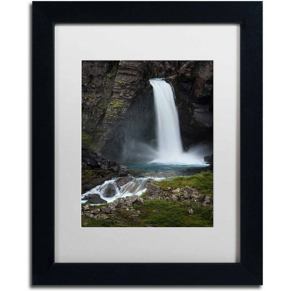 Trademark Fine Art 'Spray ' Canvas Art by Philippe Sainte-Laudy, White Matte, Black Frame