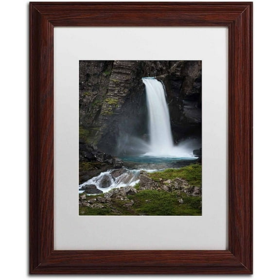 Trademark Fine Art 'Spray ' Canvas Art by Philippe Sainte-Laudy, White Matte, Wood Frame