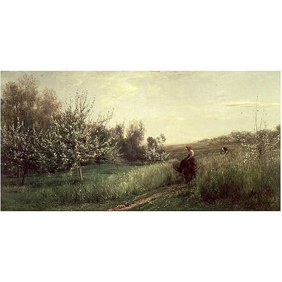Trademark Fine Art "Spring 1857" Canvas Art by Charles Daubigny