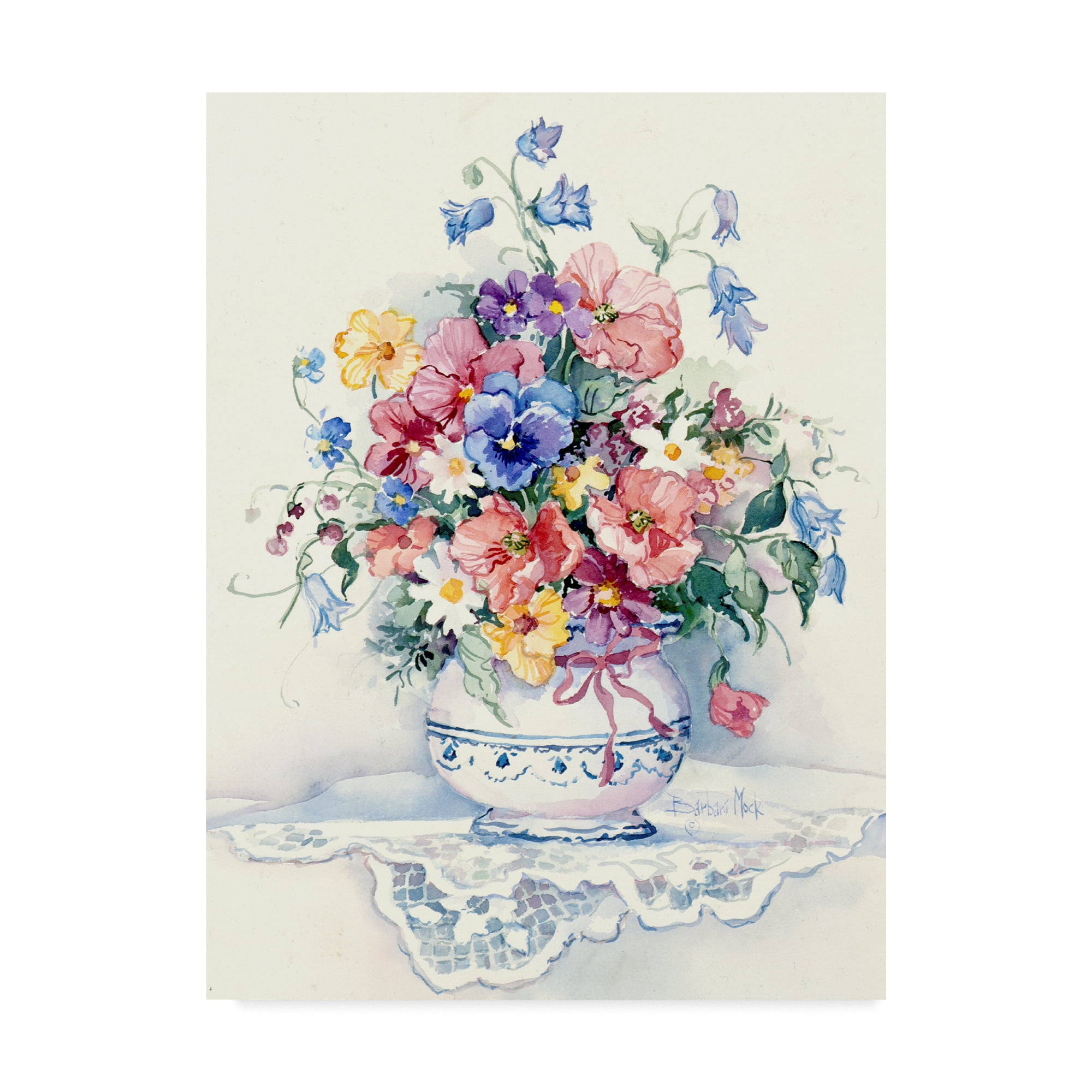 Trademark Fine Art 'Spring Bouquet 1' Canvas Art by Barbara Mock