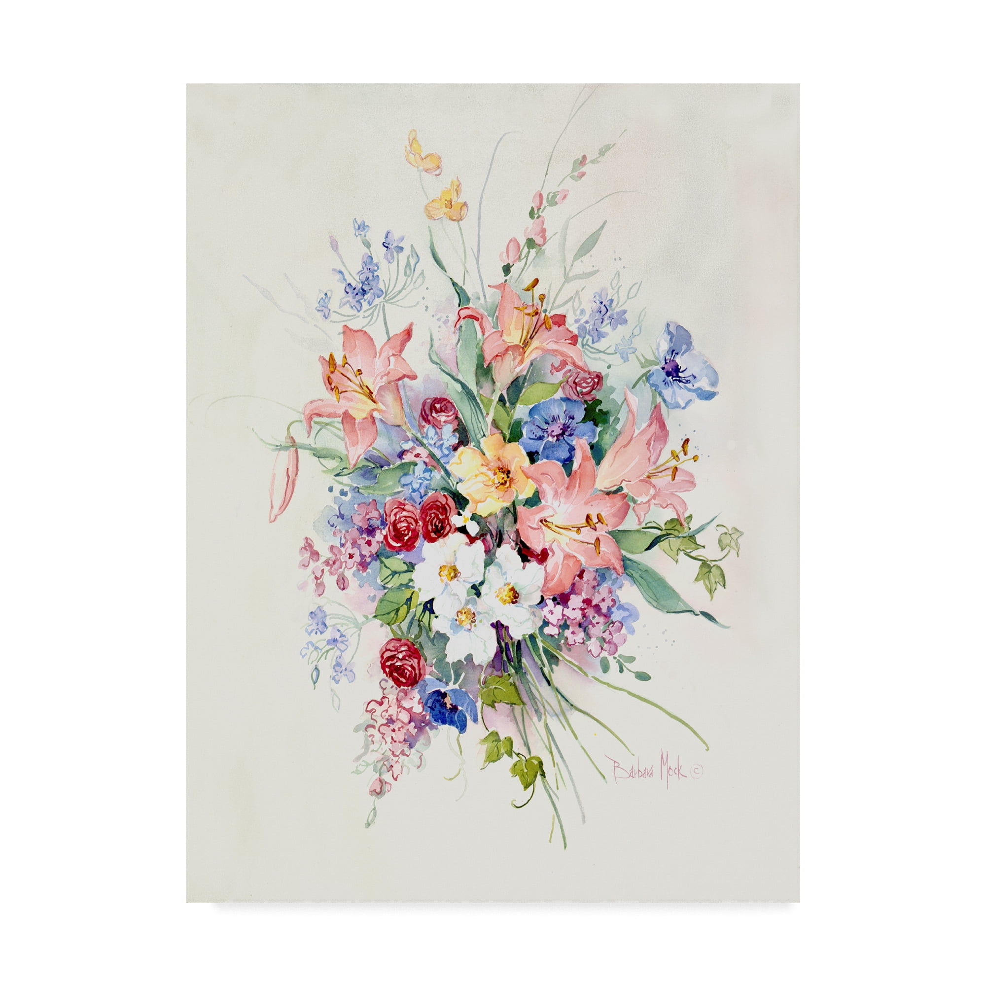 Trademark Fine Art 'Spring Bouquet 2' Canvas Art by Barbara Mock