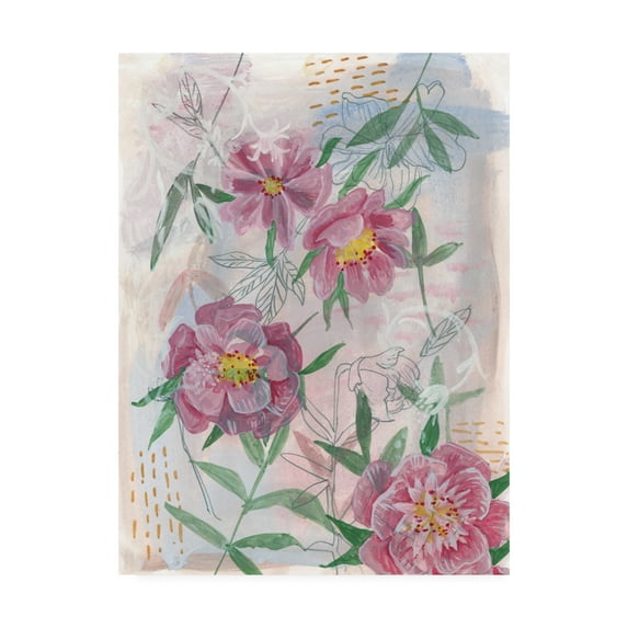 Trademark Fine Art 'Spring Composition I' Canvas Art by Melissa Wang