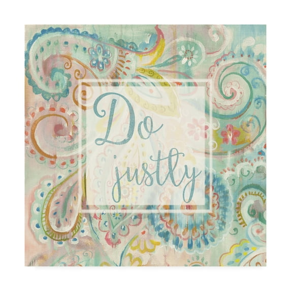 Trademark Fine Art 'Spring Dream Paisley II Pink Sentiment' Canvas Art by Danhui Nai