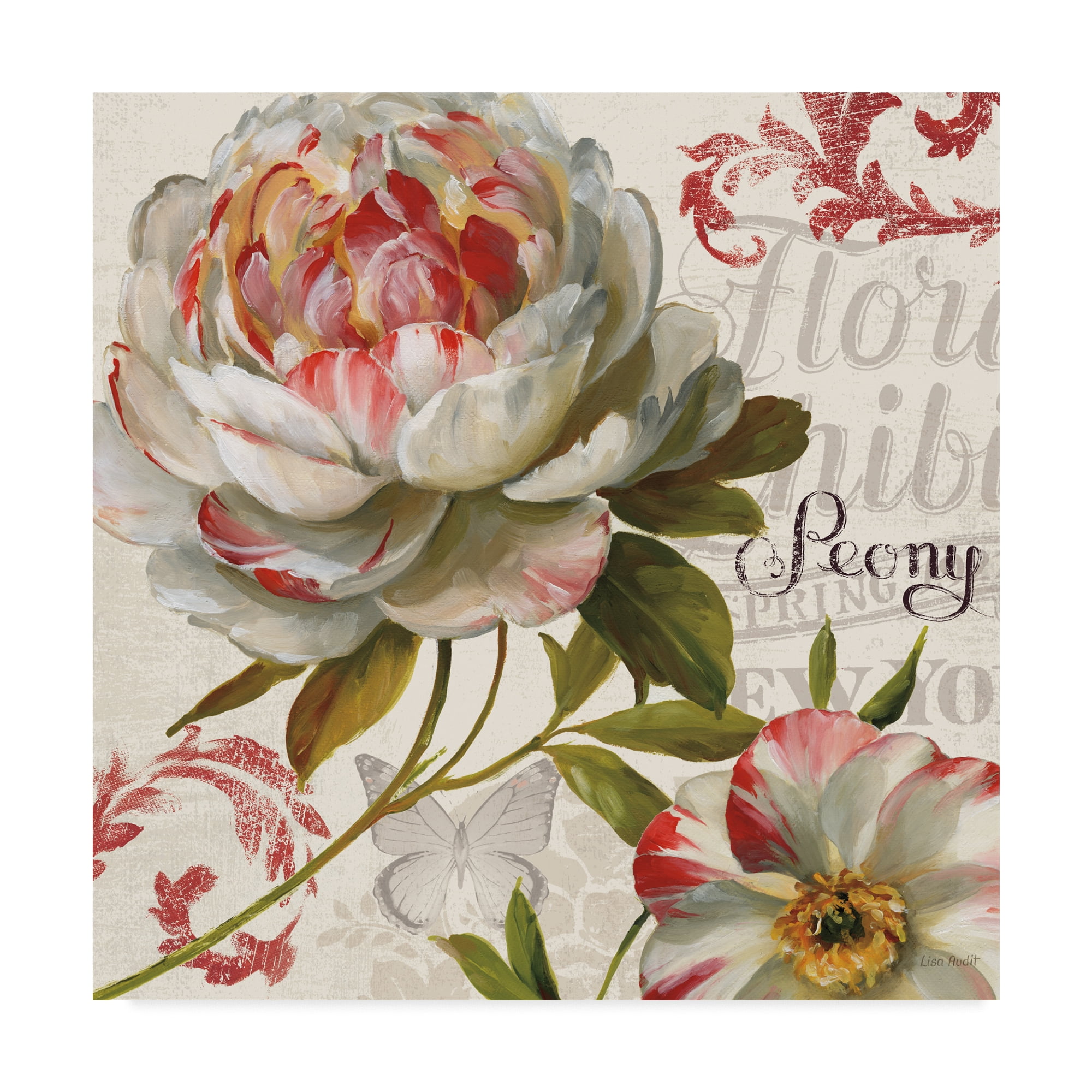 Trademark Fine Art 'Spring Flair III' Canvas Art by Lisa Audit