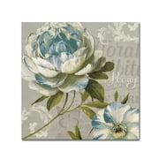 Trademark Fine Art 'Spring Flair III Gray and Yellow' Canvas Art by Lisa Audit