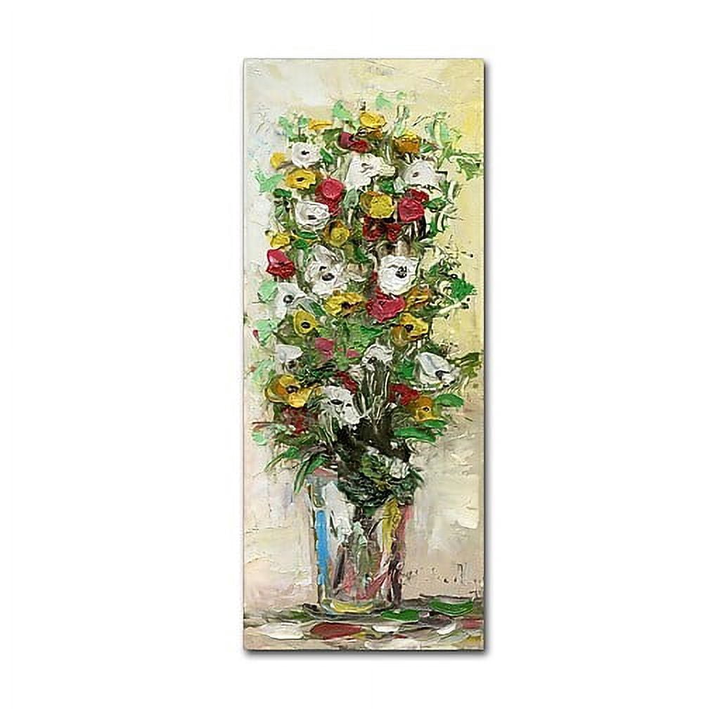 Trademark Fine Art "Spring Flowers in a Vase 1" Canvas Art by Hai Odelia