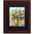 thumbnail image 1 of Trademark Fine Art "Spring Flowers in a Vase 6" Canvas Art by Hai Odelia, Black Matte, Wood Frame, 1 of 4