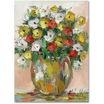 Trademark Fine Art "Spring Flowers in a Vase 8" Canvas Art by Hai Odelia