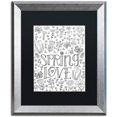 thumbnail image 1 of Trademark Fine Art "Spring Love" Canvas Art by Elizabeth Caldwell, Black Matte, Silver Frame, 1 of 4