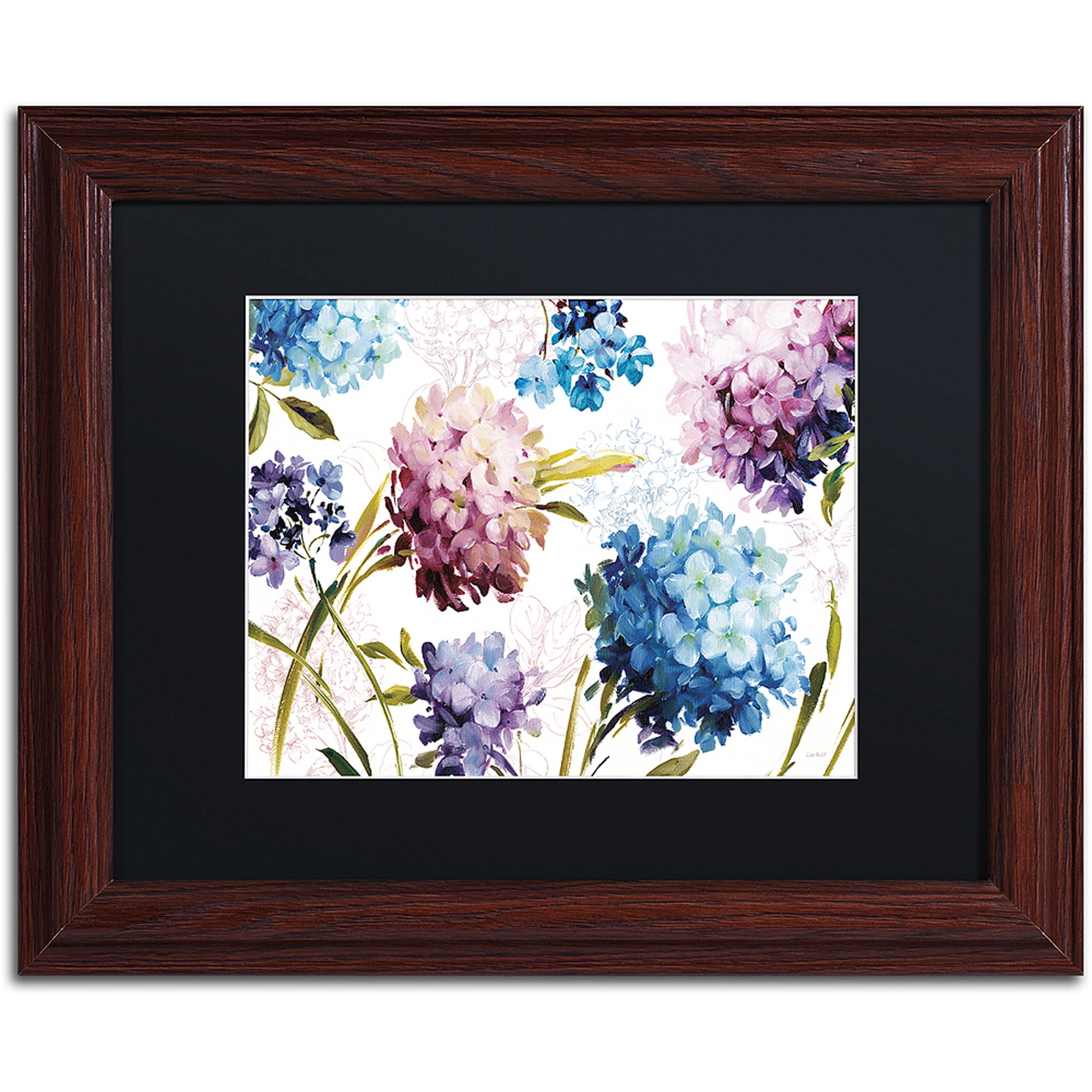 Trademark Fine Art "Spring Nectar I Laurie" Canvas Art by Lisa Audit, Black Matte, Wood Frame