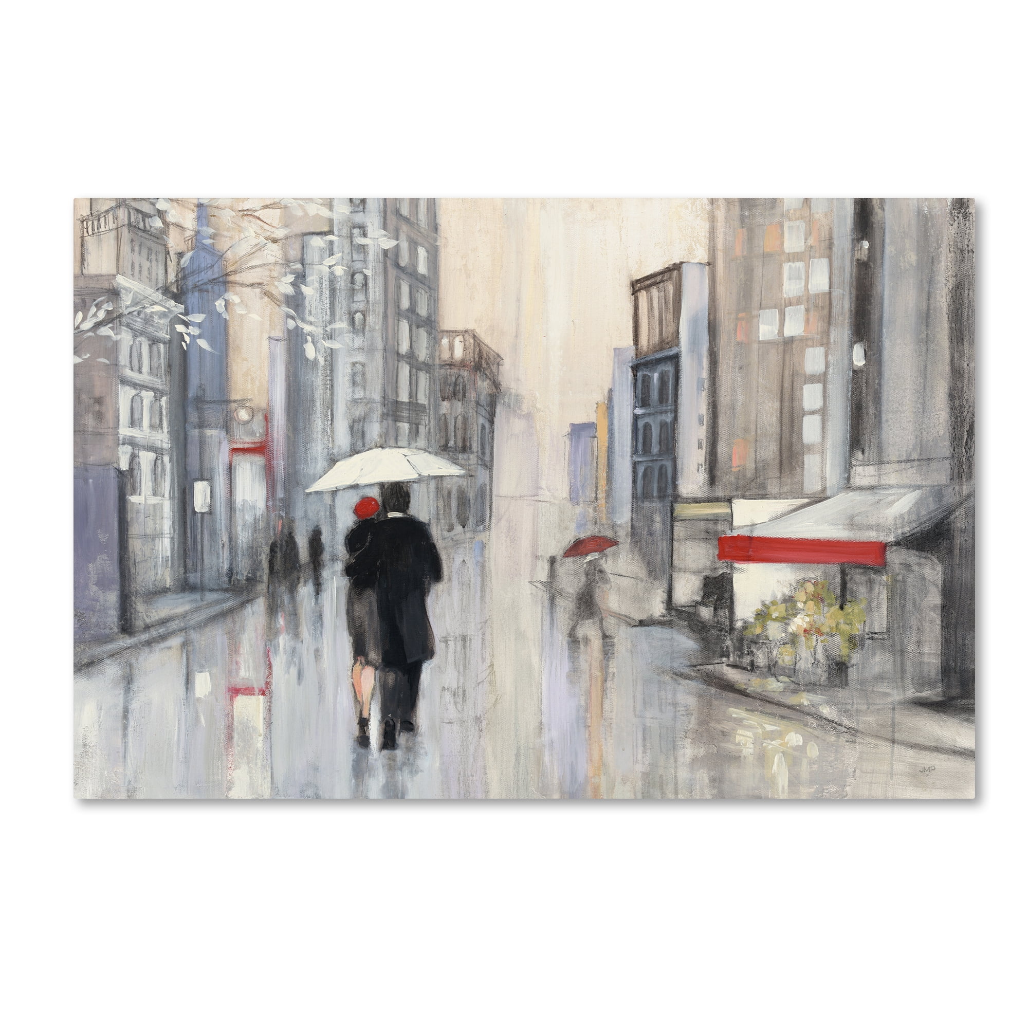 Trademark Fine Art 'Spring Rain New York Crop' Canvas Art by Julia Purinton