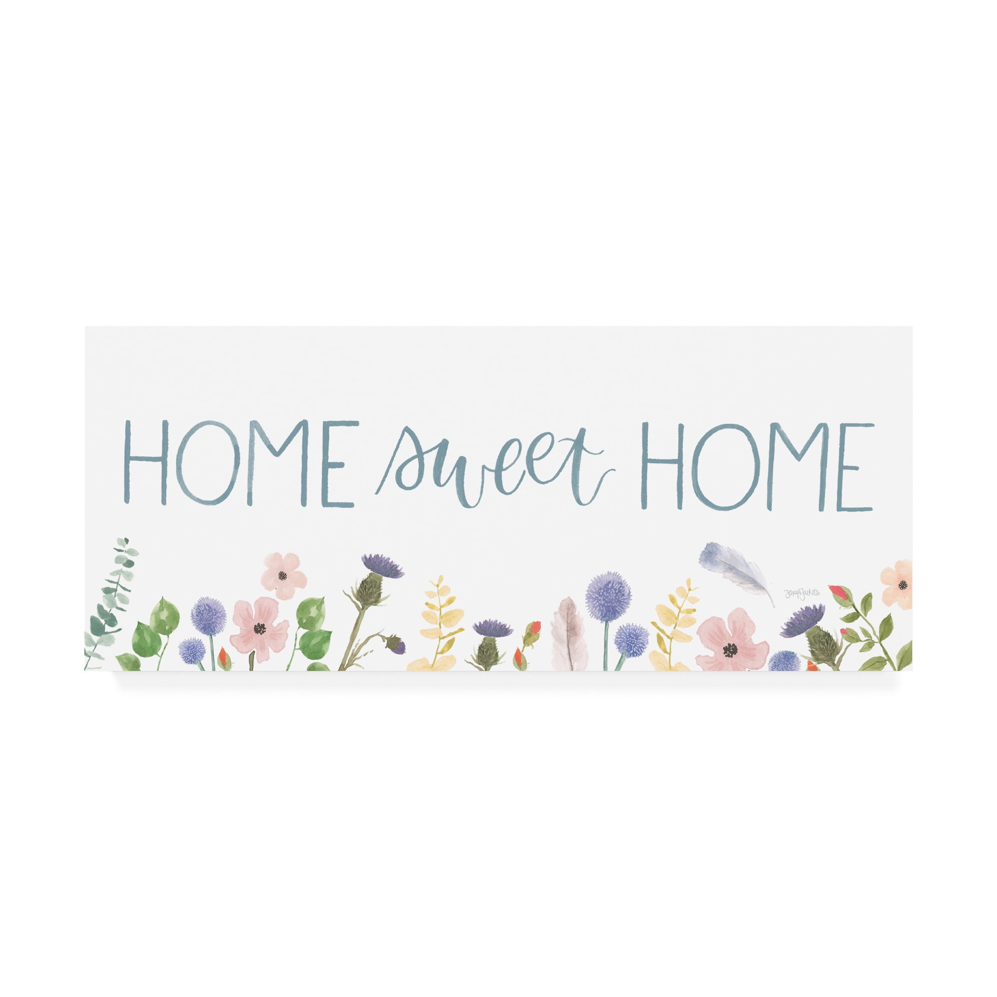 Trademark Fine Art 'Spring Sentiments IV on White' Canvas Art by Jenaya Jackson