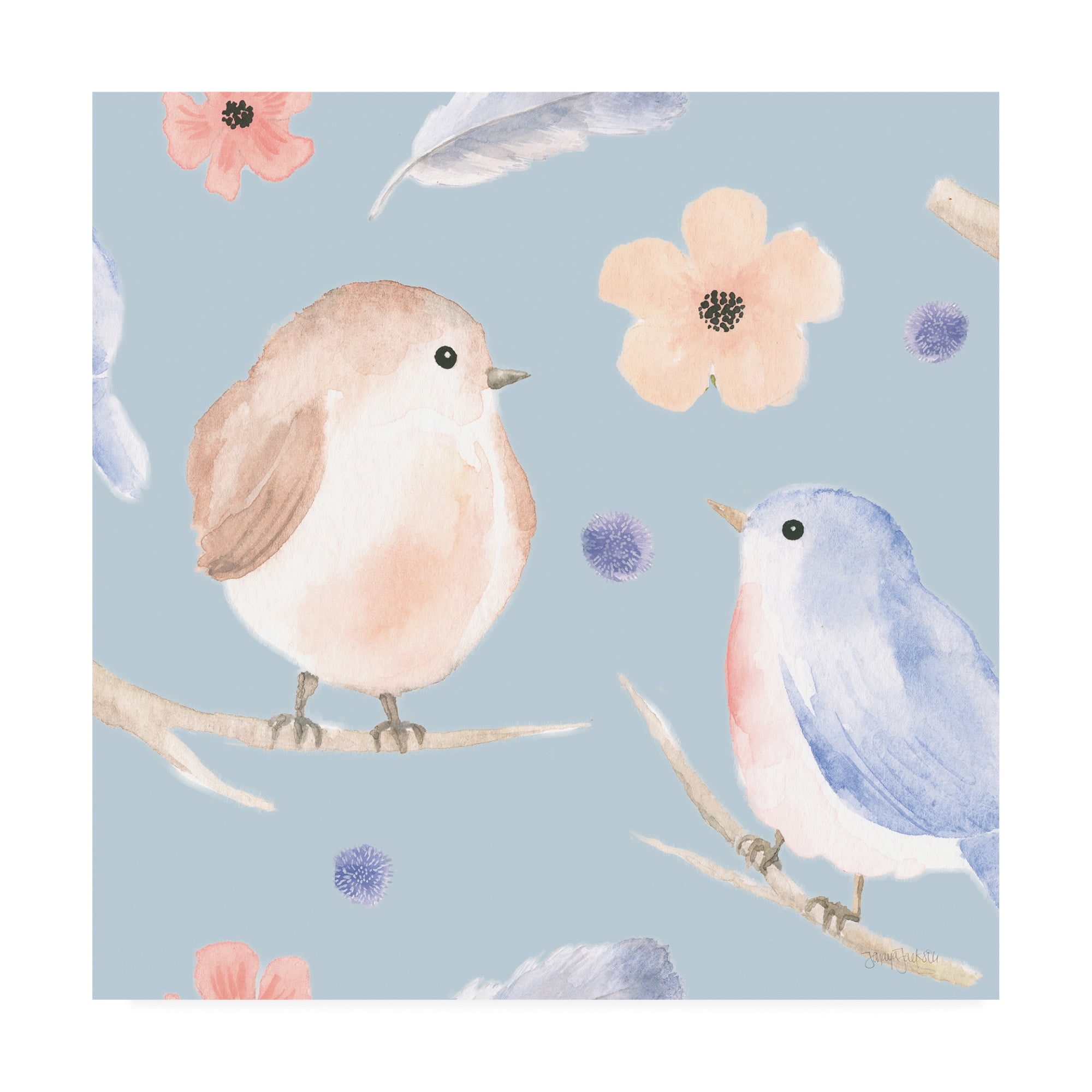 Trademark Fine Art 'Spring Sentiments pattern IA' Canvas Art by Jenaya Jackson
