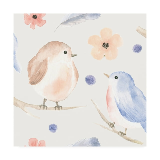 Trademark Fine Art 'Spring Sentiments pattern IB' Canvas Art by Jenaya Jackson