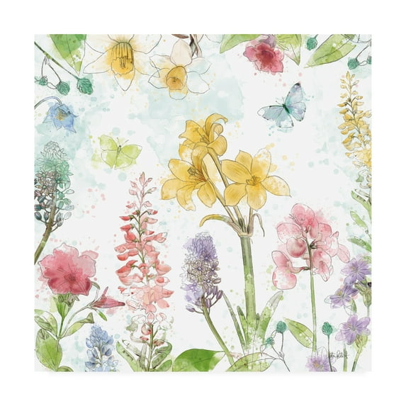 Trademark Fine Art 'Spring Splash III' Canvas Art by Katie Pertiet