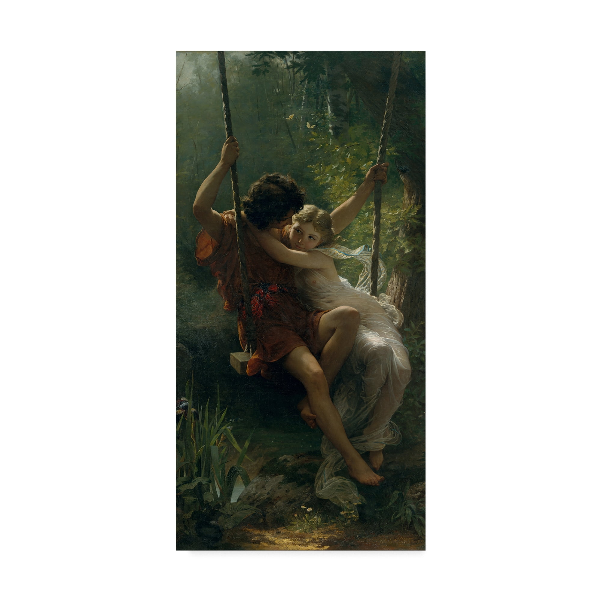 Trademark Fine Art 'Springtime, 1873 ' Canvas Art by Pierre Auguste Cot