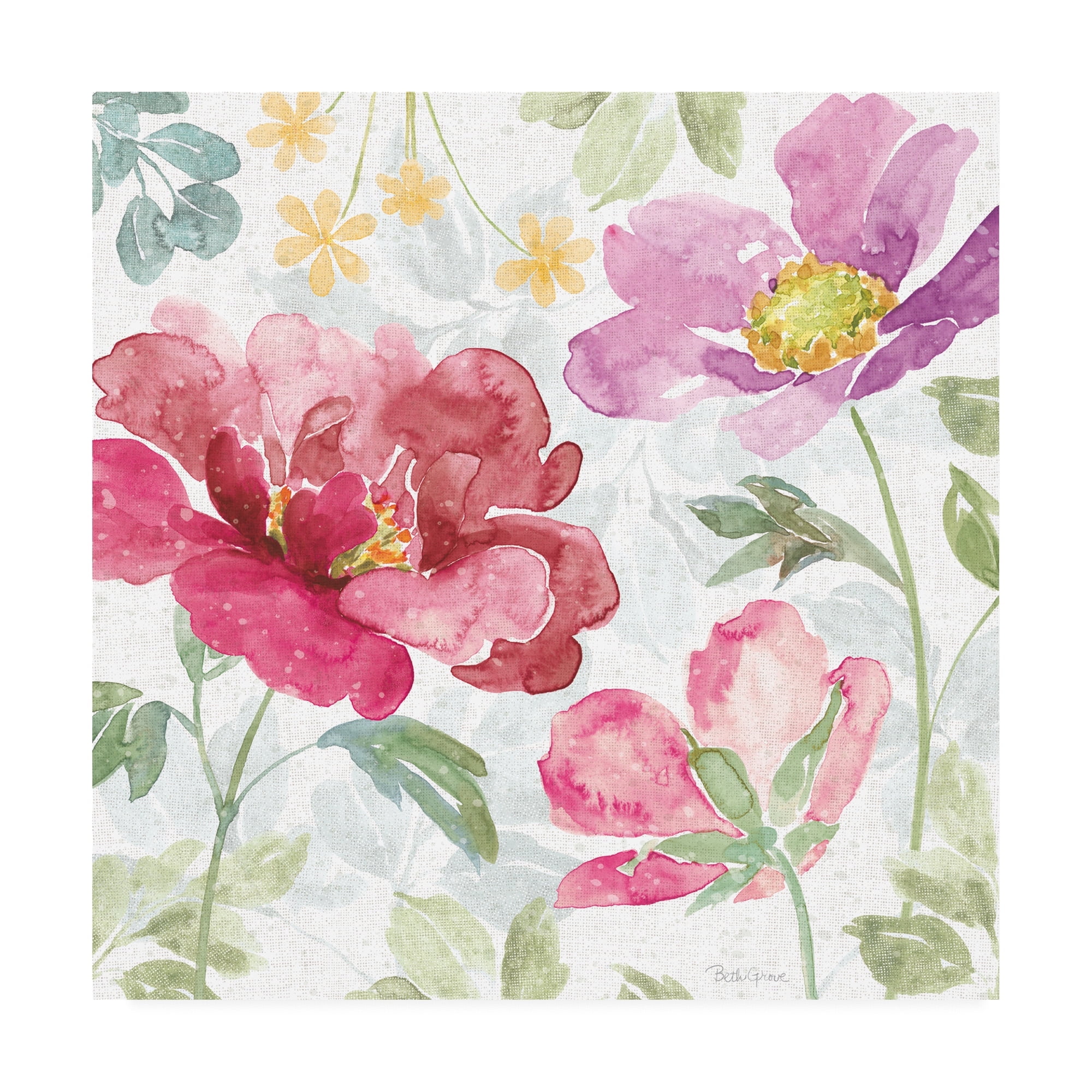 Trademark Fine Art 'Springtime Bloom II' Canvas Art by Beth Grove