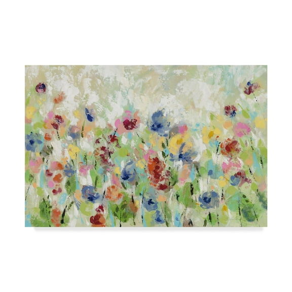 Trademark Fine Art 'Springtime Meadow Flowers' Canvas Art by Silvia Vassileva