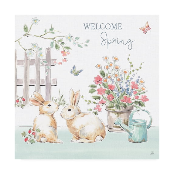 Trademark Fine Art 'Springtime V' Canvas Art by Daphne Brissonnet