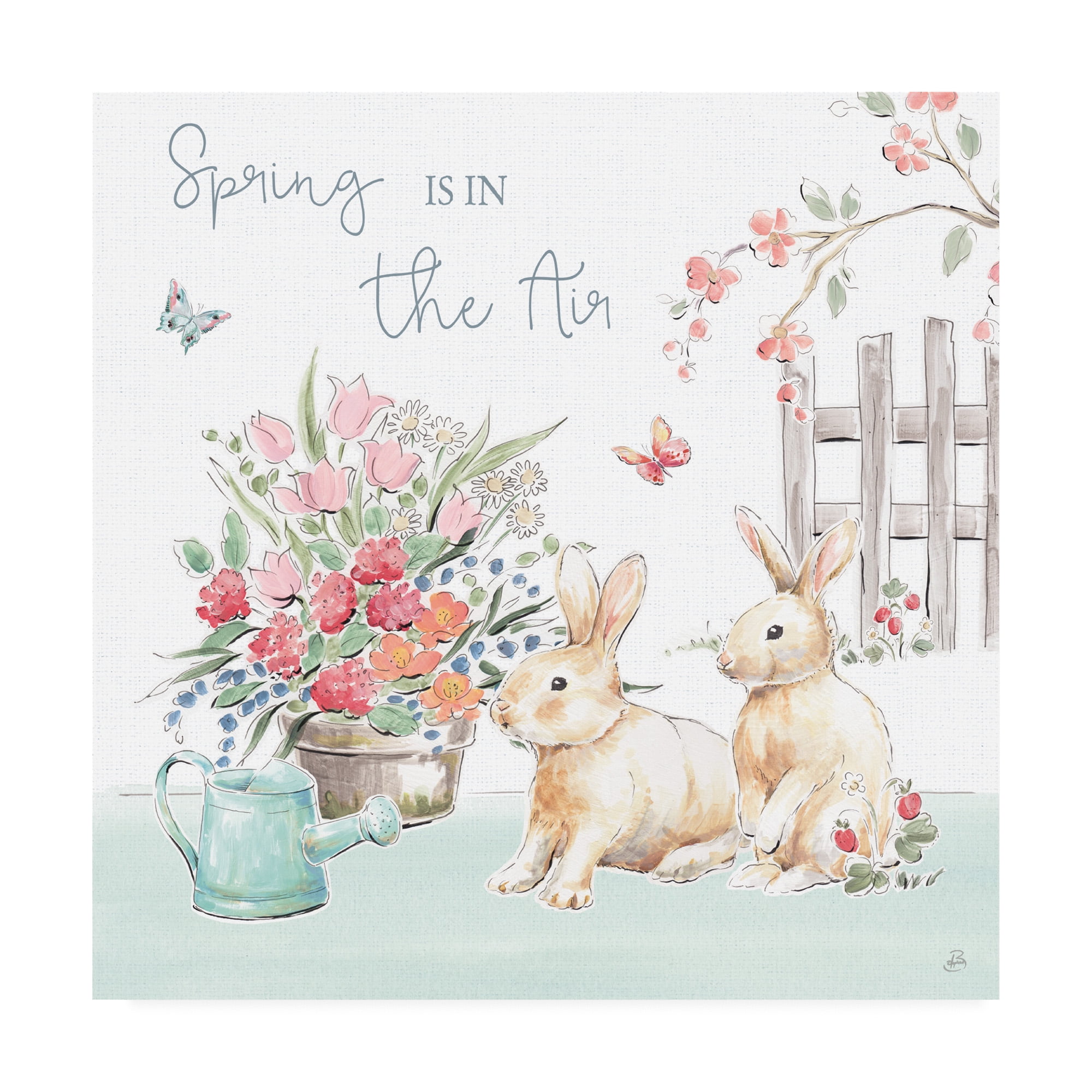 Trademark Fine Art 'Springtime VI' Canvas Art by Daphne Brissonnet
