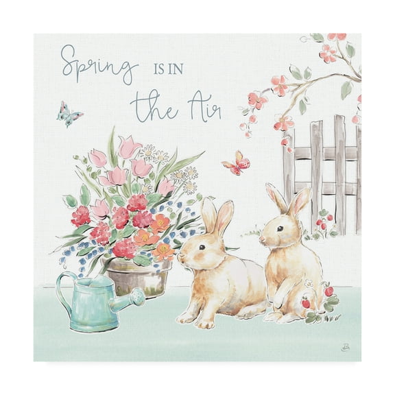 Trademark Fine Art 'Springtime VI' Canvas Art by Daphne Brissonnet