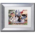 thumbnail image 1 of Trademark Fine Art 'Springtime Wonders' Canvas Art by Jenny Newland, White Matte, Silver Frame, 1 of 1